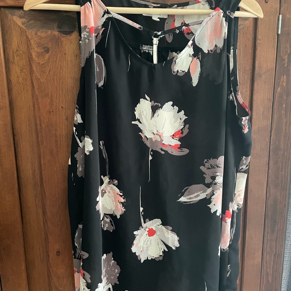 Black Floral Top
